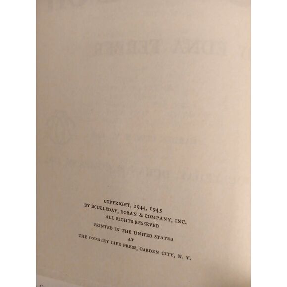 Great Son by Edna Ferber 1945 First Edition HC w/ Dust Jacket Doubleday Doran - Picture 2 of 4